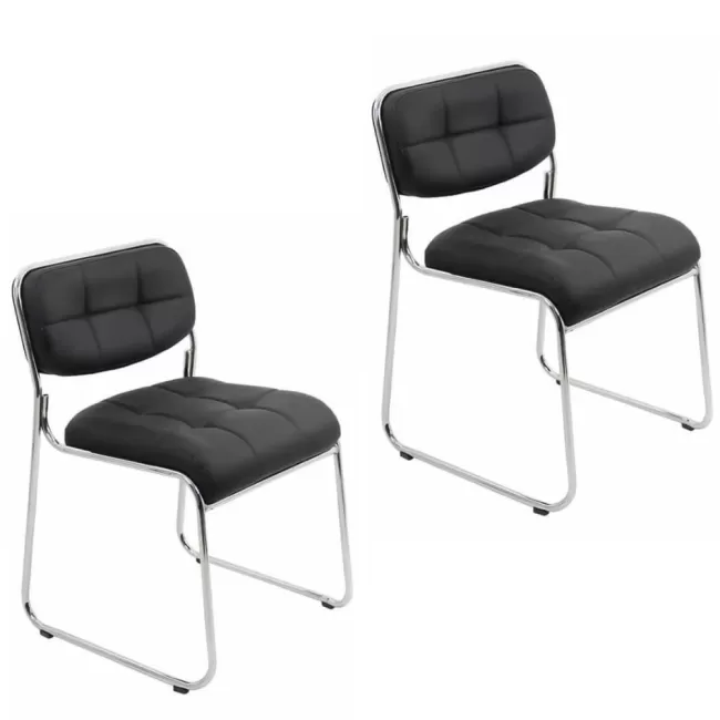 Scaune de conferință și vizitator HRC 608 Negru