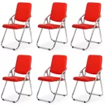 Set 6 scaune pliabile ieftine și rezistente pe roșu