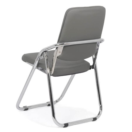 Scaune pliante cadru cromat pe culoarea Gri Scaune pliante cadru cromat pe culoarea Gri