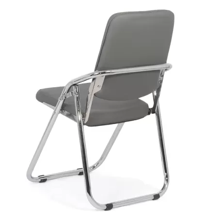 Scaune pliante cadru cromat pe culoarea Gri