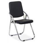 Scaune pliante cadru cromat pe culoarea Negru Scaune pliante cadru cromat pe culoarea Negru