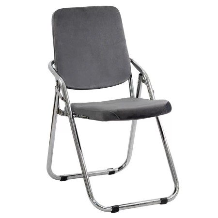 Scaune pliante din catifea HRC 609V gri Scaune pliante din catifea HRC 609V gri