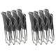 Set 8 scaune pliante din catifea HRC 609V gri Set 8 scaune pliante din catifea HRC 609V gri