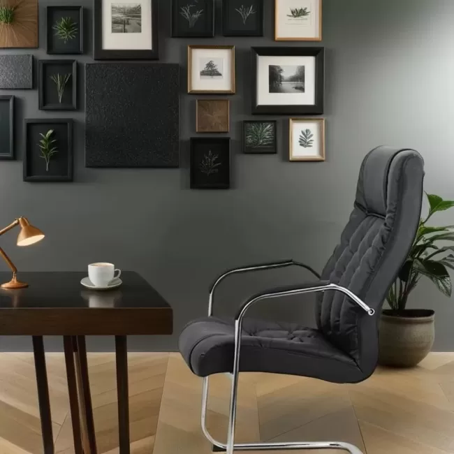 Scaune de conferință și vizitatori OFF 8115 Negru