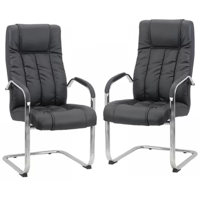 Scaune de conferință și vizitatori OFF 8115 Negru