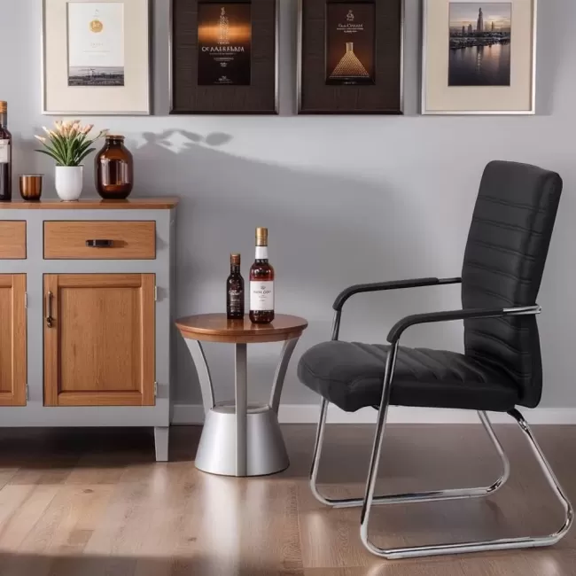 Scaune pentru conferințe și vizitatori OFF 833 Negru