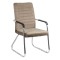 Scaune vizitatori din catifea și cadru cromat OFF 833V bej