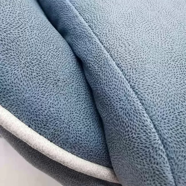 Scaun de gaming bleu Office 295 din stofă cu spătar rabatabil