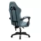 Scaun de gaming bleu Office 295 din stofă cu spătar rabatabil