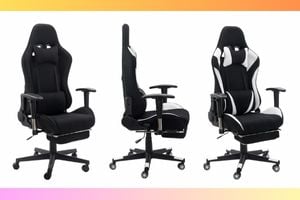 2 scaune de gaming și birou model Office 296