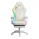 Scaun gaming cu iluminare RGB și suport pentru picioare OFF 298 Crem