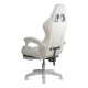 Scaun gaming cu iluminare RGB și suport pentru picioare OFF 298 Crem