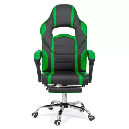 Scaun gaming cu suport de picioare OFF 302 verde