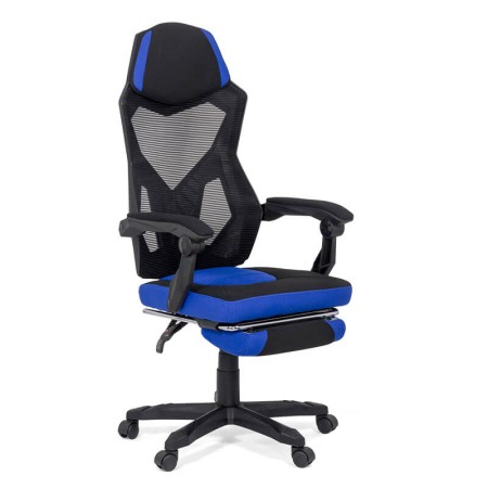 Scaun gaming cu suport de picioare OFF 304 albastru Scaun gaming cu suport de picioare OFF 304 albastru
