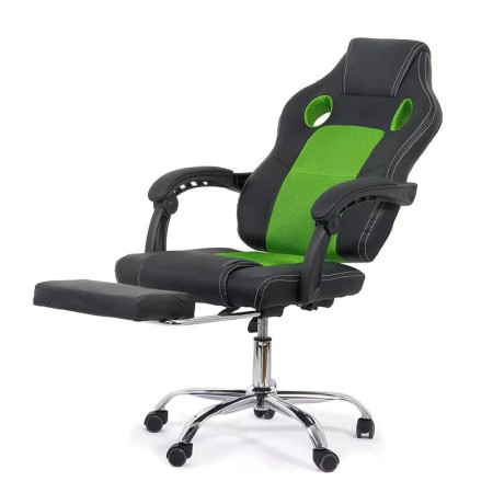 Scaun de gaming cu suport picioare rezistent-120 Kg Scaun de gaming cu suport picioare rezistent-120 Kg