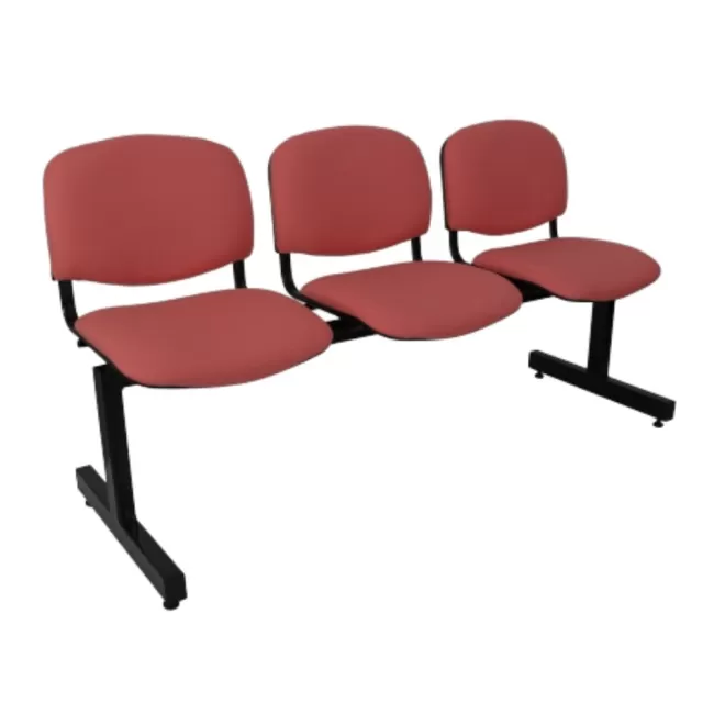 Bancă, banchetă de așteptare cu 3 locuri, stofă sau piele eco