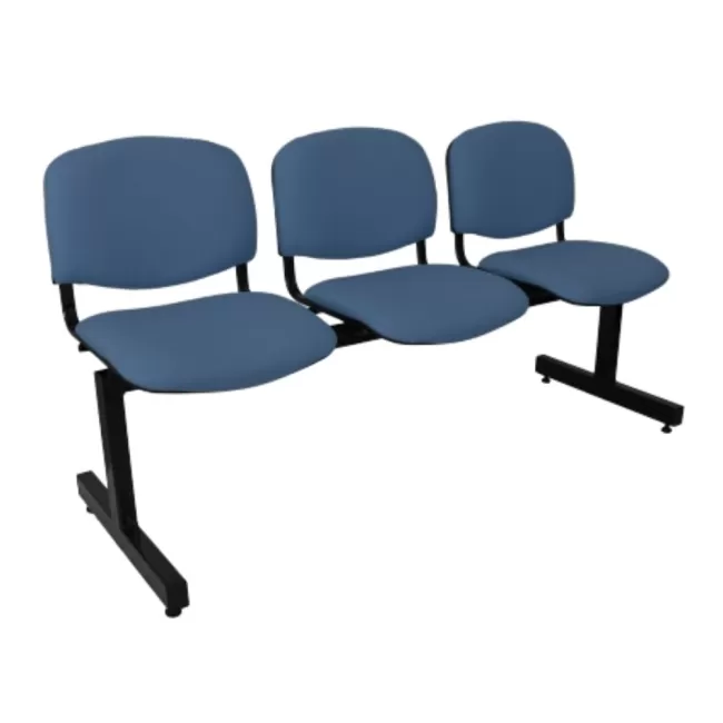 Bancă, banchetă de așteptare cu 3 locuri, stofă sau piele eco