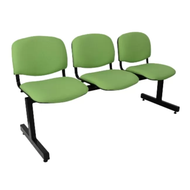 Bancă, banchetă de așteptare cu 3 locuri, stofă sau piele eco