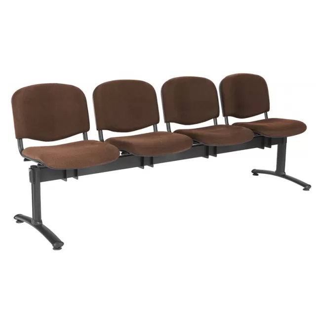 Bancă de așteptare 4 locuri din stofă sau piele ecologică