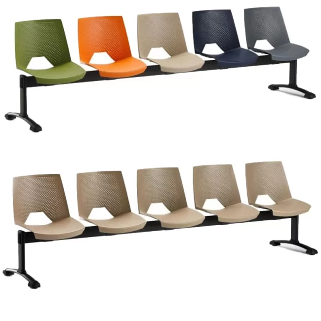 Bancă, banchetă de așteptare Strike cu 5 locuri