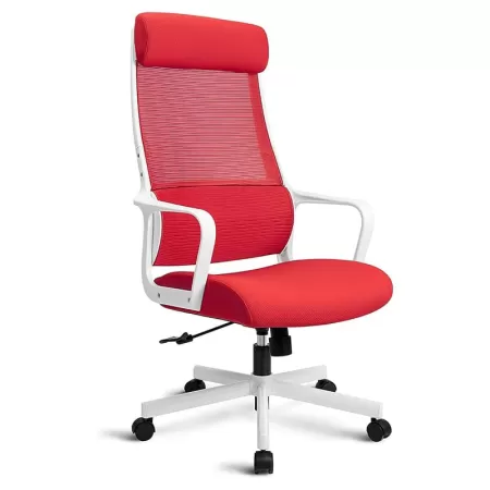 Scaune de birou Atena rotative material textil roșu