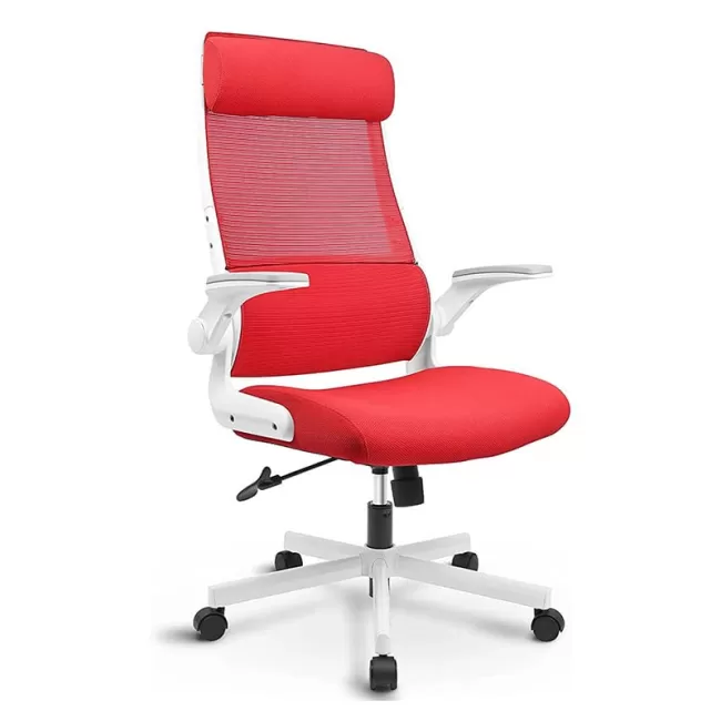 Scaune de birou Hera rotative material textil roșu