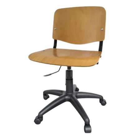Scaun de birou rotativ Taurus E – economic, rezistent, lemn