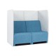 Canapea modulară pentru spații moderne de relaxare-RUBICO LAUNGE 102