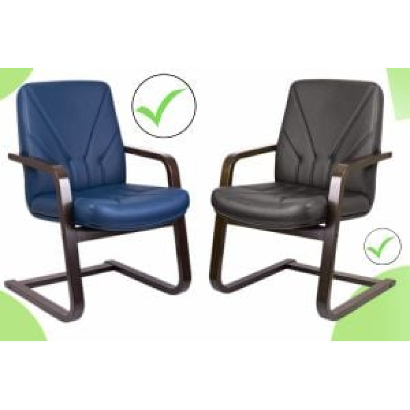 Scaune de conferință, vizitator cadru lemn wenge 5950-S