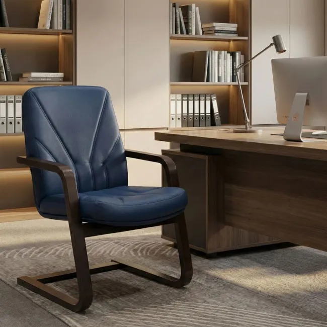 Scaun conferință, vizitator cadru lemn wenge model 5950-S