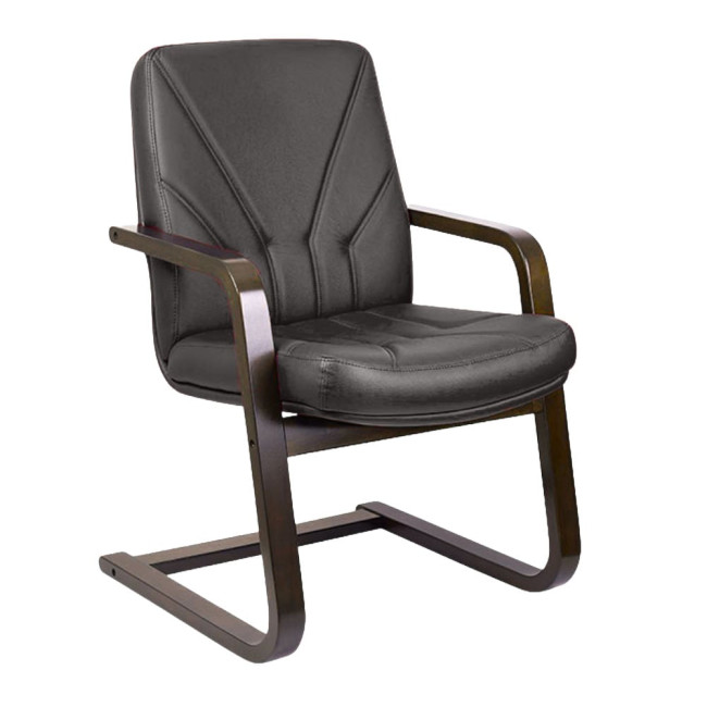 Scaun conferință, vizitator cadru lemn wenge  model 5950-S