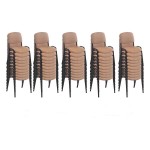 Set 50 de scaune pentru diverse evenimente-maro deschis Set 50 de scaune pentru diverse evenimente-maro deschis