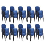 Set 100 de scaune pentru diverse evenimente-albastru Set 100 de scaune pentru diverse evenimente-albastru