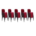 Set 50 de scaune pentru diverse evenimente-bordo Set 50 de scaune pentru diverse evenimente-bordo