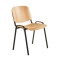 Scaune ISO lemn cadru negru
