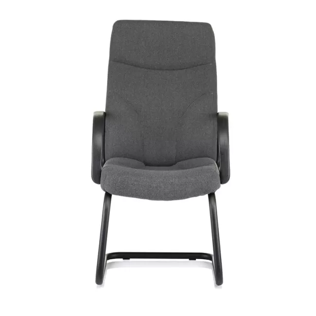 Scaune vizitator Riva S bază tip sanie pe gri