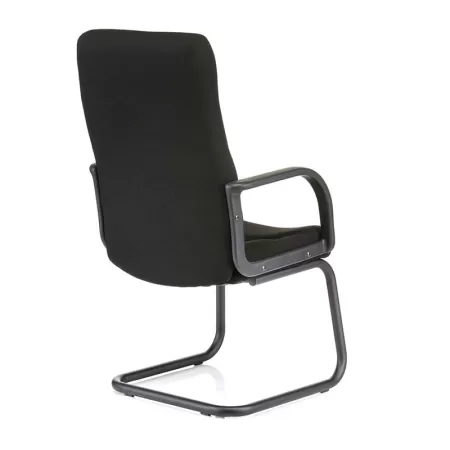 Scaune vizitator Riva S bază tip sanie pe negru