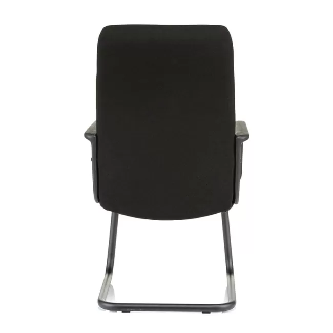 Scaune vizitator Riva S bază tip sanie pe negru