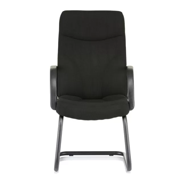 Scaune vizitator Riva S bază tip sanie pe negru