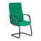 Scaune vizitator Riva S baza tip sanie-verde