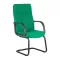 Scaune vizitator Riva S baza tip sanie-verde
