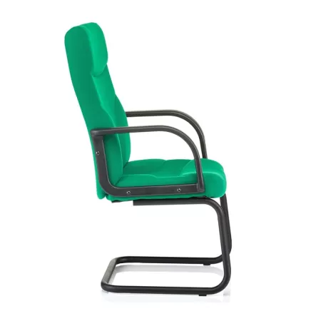 Scaune vizitator Riva S baza tip sanie-verde