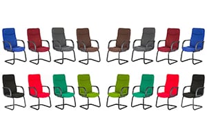 Scaune vizitator-conferita Riva S baza metalica tip sanie