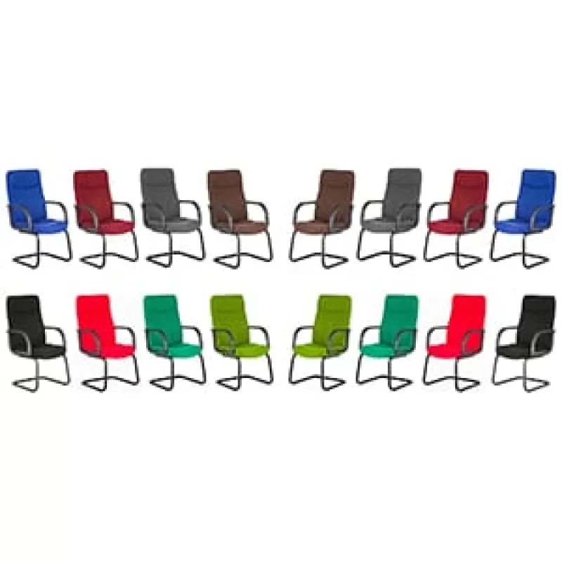 Scaune vizitator-conferita Riva S baza metalica tip sanie