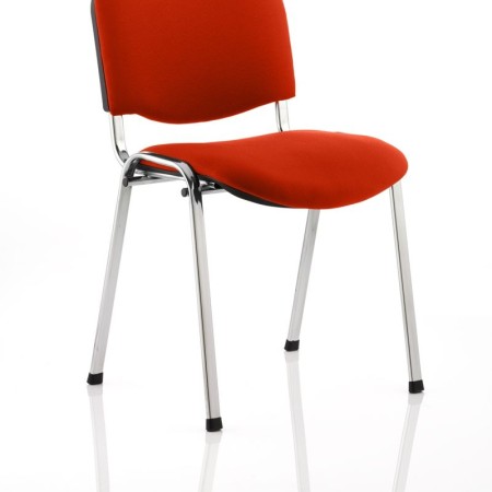 Scaune stivuibile pe cadru cromat