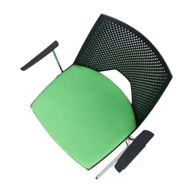 Scaune conferință Strike 2131 cu brațe și șezut tapițat