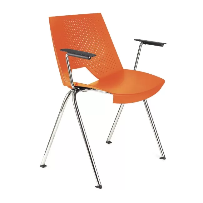 Scaune conferință Strike 2131 BR metal cromat+plastic