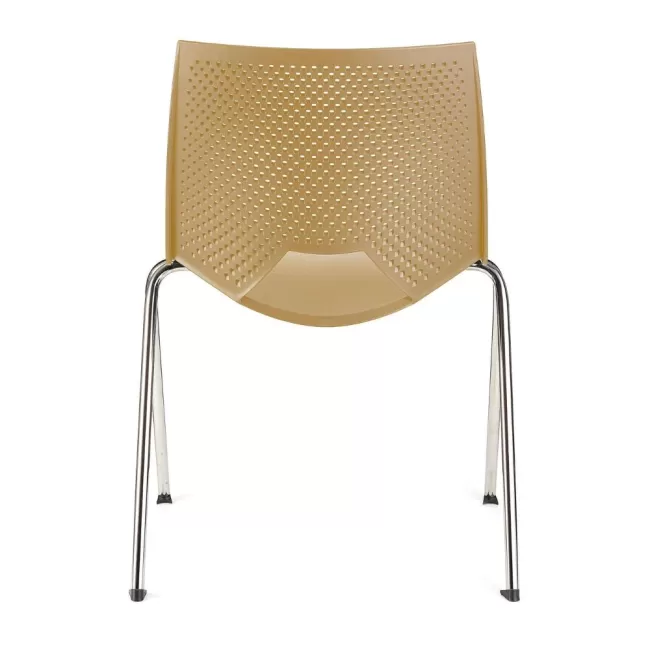 Scaune conferință Strike 2131 metal cromat+plastic bej