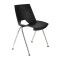 Scaune conferință Strike 2131 metal cromat+plastic negru