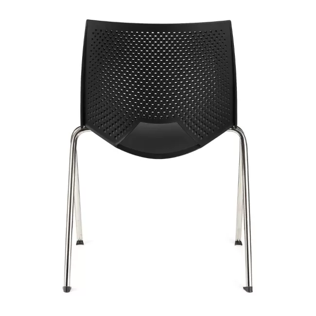 Scaune conferință Strike 2131 metal cromat+plastic negru